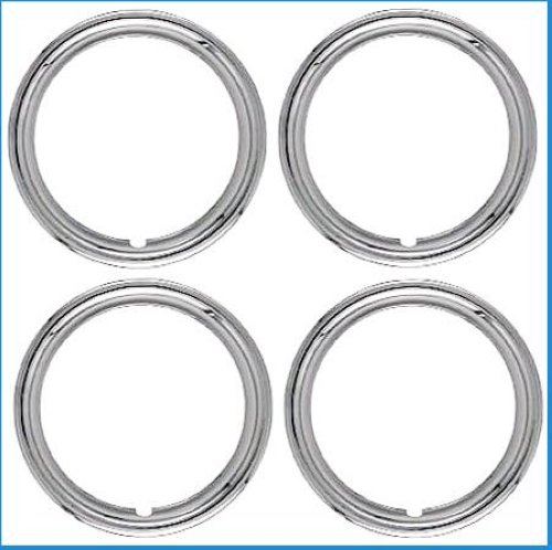 15 Chrome ABS Trim Rings Set 1 3/4 Depth Beauty Rings  