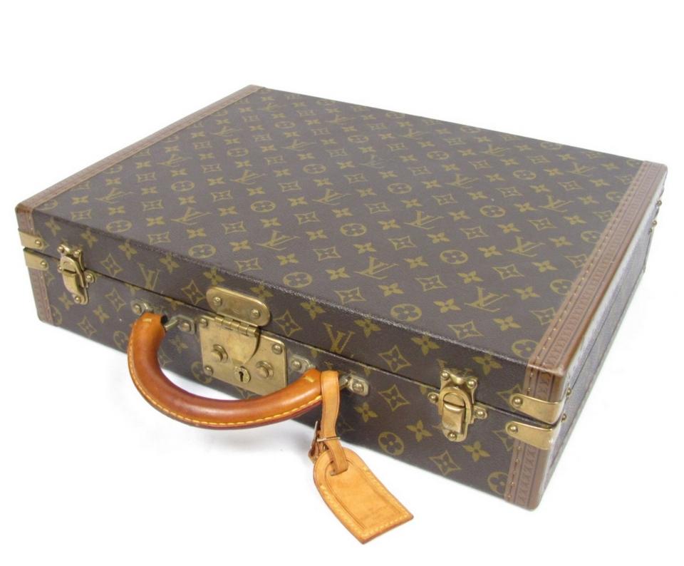 Louis Vuitton President Classeur LV Monogram Cavas Briefcase Hard Case Attache | eBay