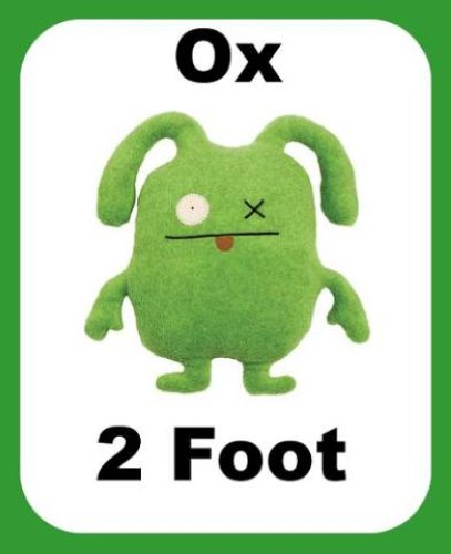 UGLYDOLL UGLY DOLL Plush Monster  Toy 2  Foot OX
