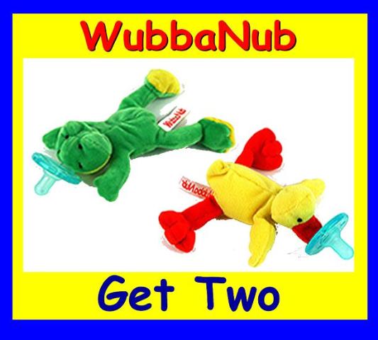 WubbaNub Wubba Nub 2 Pacifier Toy Frog & Duck