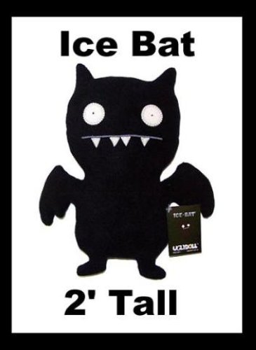 UGLYDOLL UGLY DOLL Plush Monster Toy 2 Ft Black Ice Bat