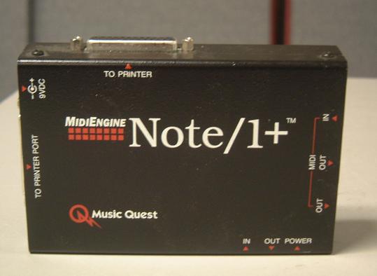 MUSIC QUEST NOTE/1+ MIDIENGINE midi interface untested