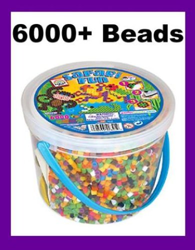 PERLER BEADS Safari Fun 6000+ Bead Bucket NEW