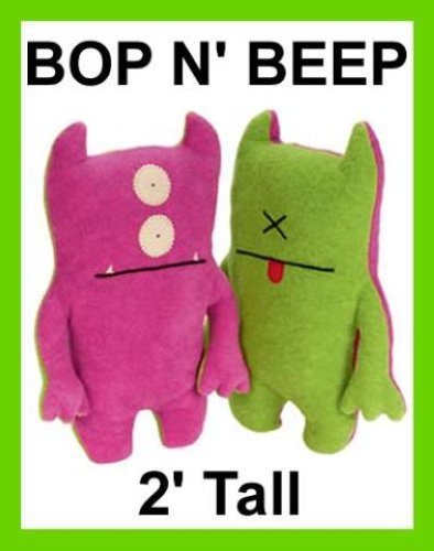 UGLYDOLL UGLY DOLL Plush Toy 2 Ft Pink Green Bop N Beep