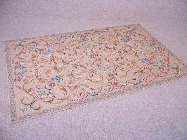 4x6.5 RARE Elizabeth Bradley Needlepoint WOOL Area Rug