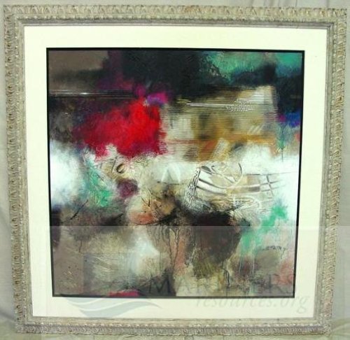 Modern Art SPANISH ROSE Large Oil Canvas JOHN DOUGLAS