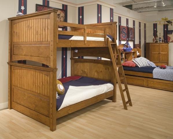 Summer Breeze Pine Youth Full/Full Bunk Bed Furniture