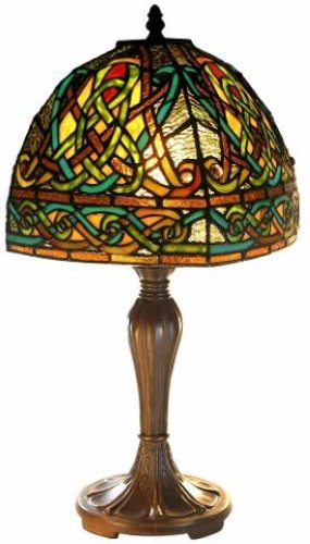 New From Eire: Celtic Celebration Stained Glass Lamp