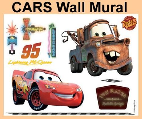 Disney CARS JUMBO MURAL WALL Stickers Large Boy Room