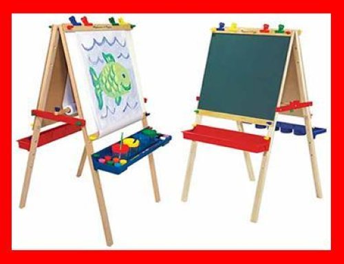 Standing Art Easel Deluxe Chalk Dry Erase Boards Child