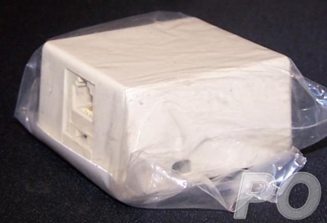 LOT 21 *NEW LEVITON 40276-I IVORY PHONE WALL JACK 625A2