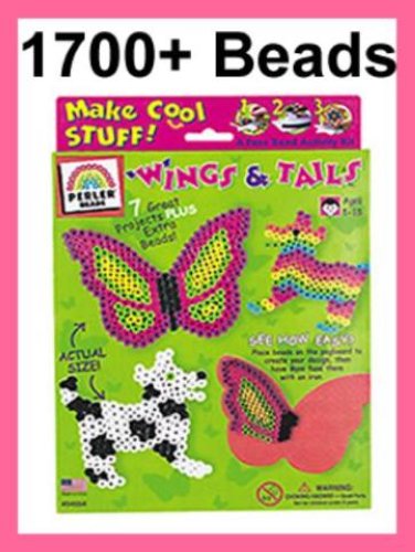 PERLER BEADS Wings & Tails 1700 Bead Animal Gift Box