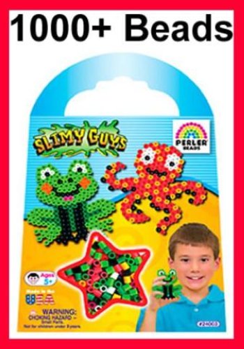 PERLER BEADS Slimy Guys 1000+ Bead Activity Pouch Kit