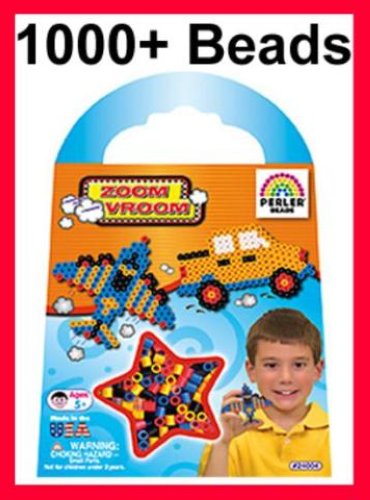 PERLER BEADS Zoom Vroom 1000+ Bead Activity Pouch Kit