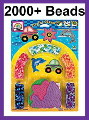 PERLER BEADS Playful Shapes 2400 Bead MultiBlister Kit