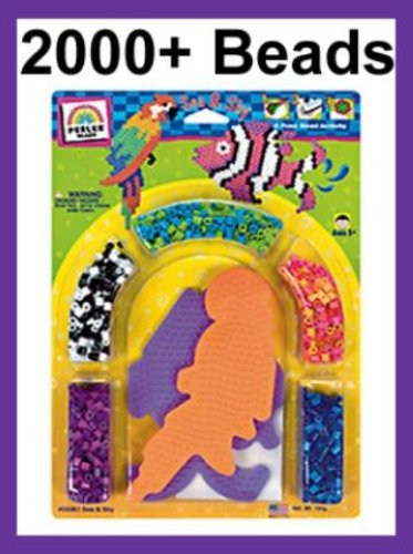 PERLER BEADS Playful Shapes 2400 Bead MultiBlister Kit