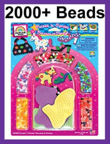 PERLER BEADS Purses N Ponies 2000 Bead MultiBlister Kit