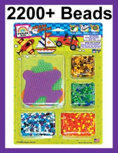 PERLER BEADS Zoom Zoom Car 2000+ Bead MultiBlister Kit