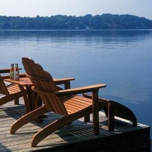 All weather ADIRONDACK CHAIR and FOOTREST SET*NEW