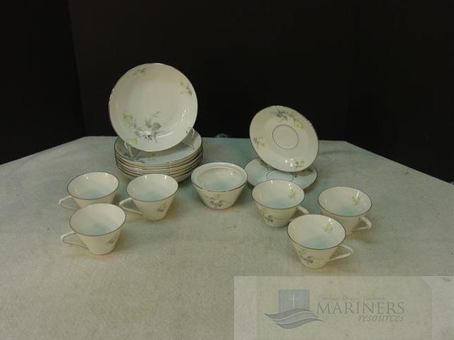 16 pc KONIGLE.PR.TETTAU German CHINA Tea Cup/Dish Set