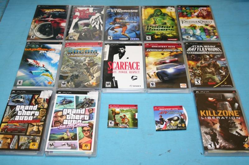 Lot Sony PSP Games GTA Vice City Liberty SOCOM Wipeout