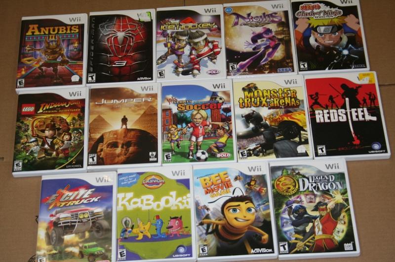 Lot Wii Games Lego Indiana Jones Naruto Used Complete