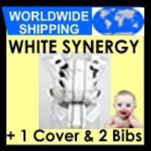 BabyBjorn Baby Bjorn White Synergy Carrier Cover 2 Bibs