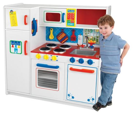 *NEW* PRIMARY COLOR WOOD CHILD PLAY KITCHEN