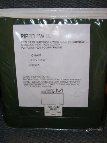 JCPENNEY SUEDE SOFA SLIPCOVER SILVER SAGE @RET$150