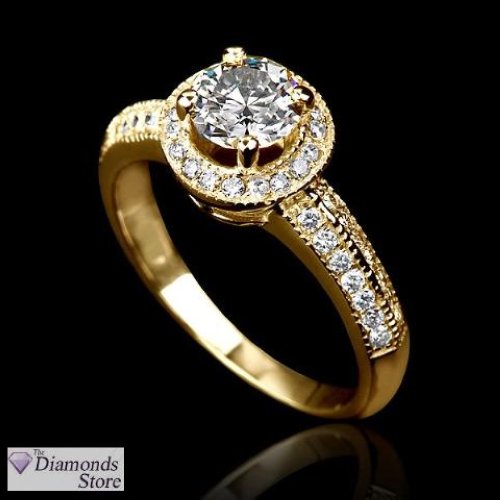 2.42CT E VS2 Round Diamond Solitaire Ring 14K
