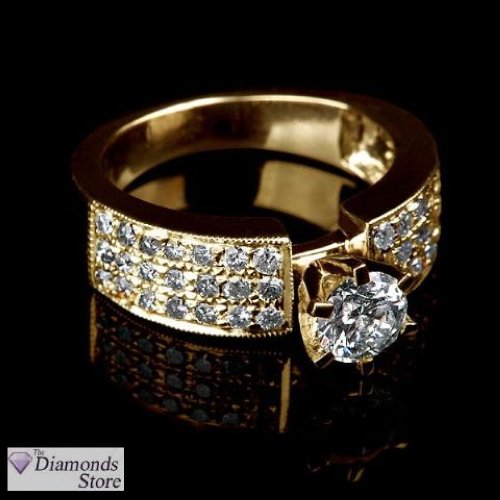 2.34CT D VS1 Round Diamond Solitaire Ring 14K