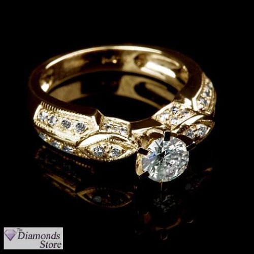 2.72CT I VS2 Round Diamond Engagement Ring 14K