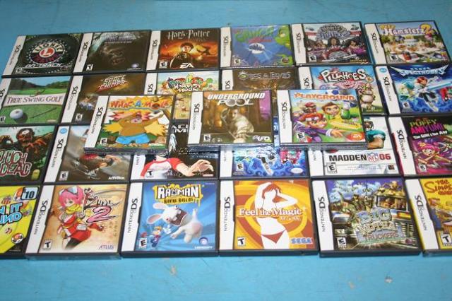 Lot Nintendo DS Lite Games New Used Rayman Lionel Train