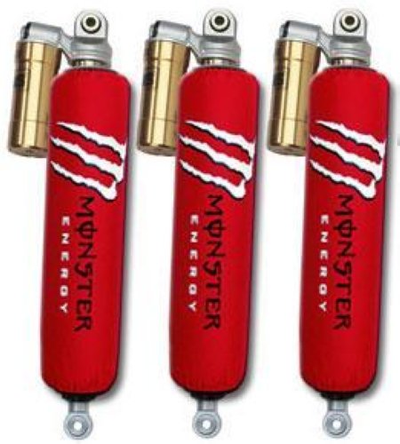 arm guards RED Shock Covers Honda TRX 250 300 400 EX TRX400 Set3 pic