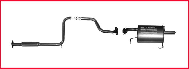 1996 Nissan sentra exhaust pipe