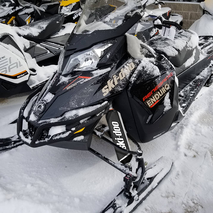 SkiDoo BRP Black & Grey Shock Protector Covers Snowmobile (Set of 2