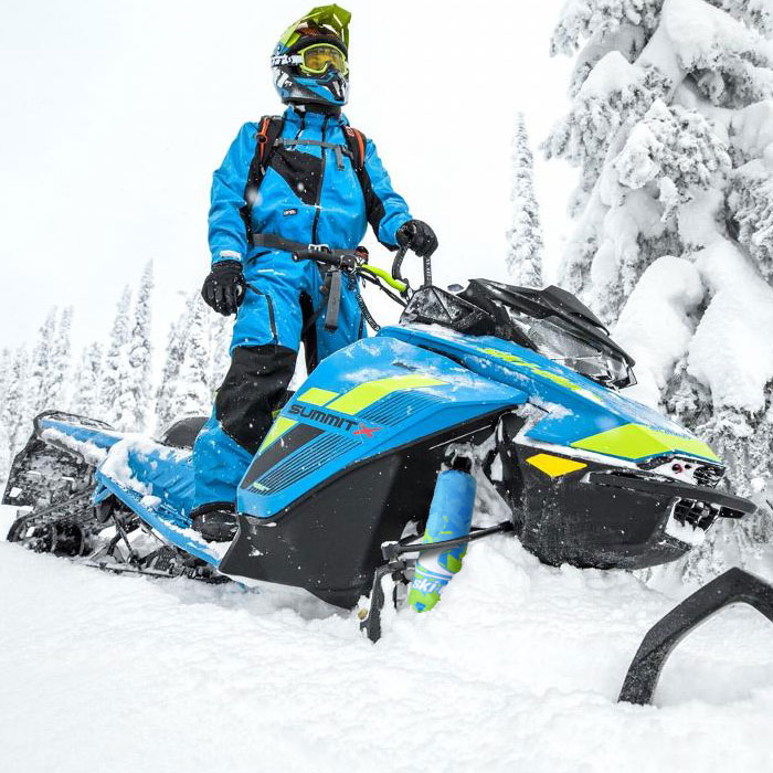 Ski-Doo Sky Blue / Green Shock Protector Covers Snowmobile (Set of 