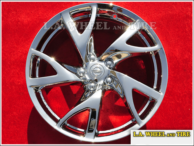 Set Of 4 Chrome 19 Oem Wheels Rims For Nissan 370z 350z Ebay