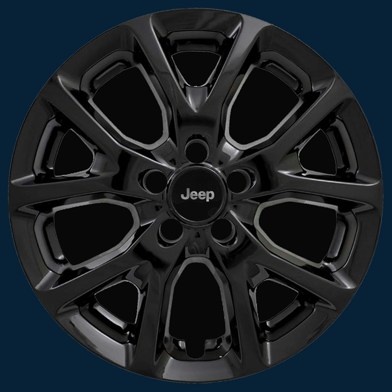 20142018 Jeep Cherokee Latitude IMP382BLK 17" Y Spoke Black Wheel