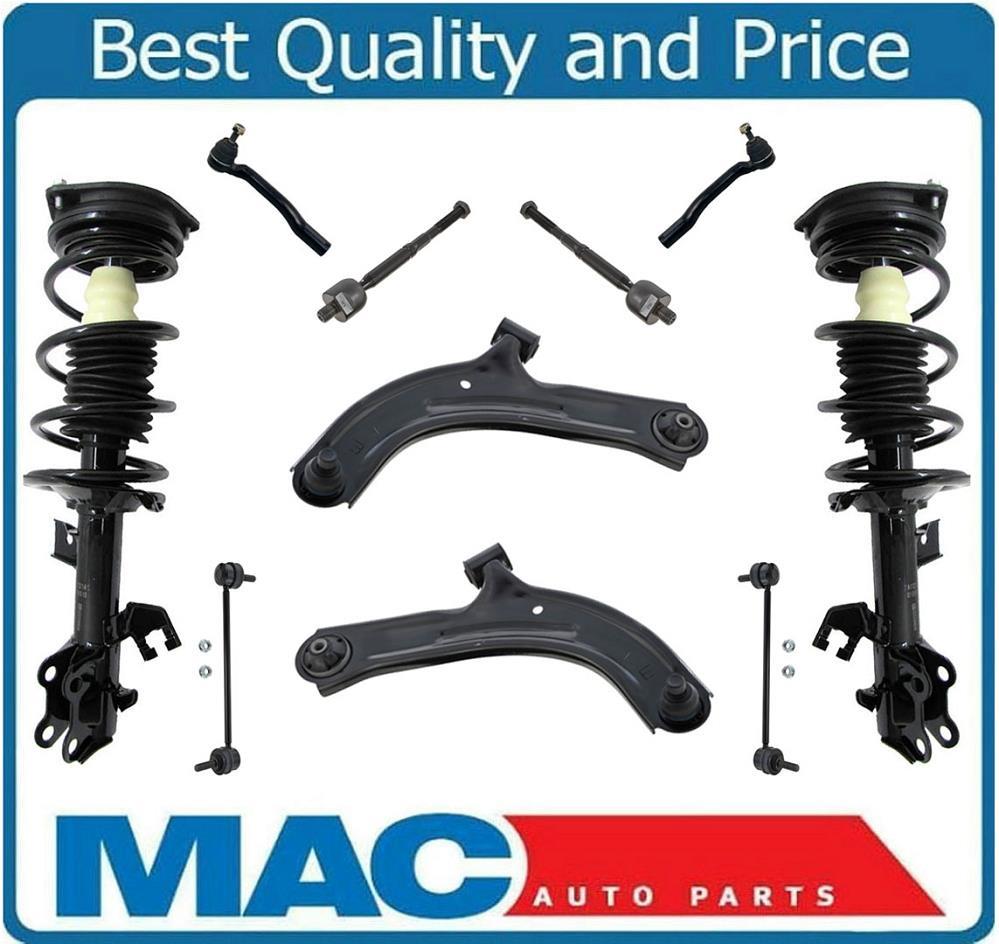 100/% New Front Lower Control Arms Rods /& Links Kit For 07-11 Versa /& 09-14 Cube