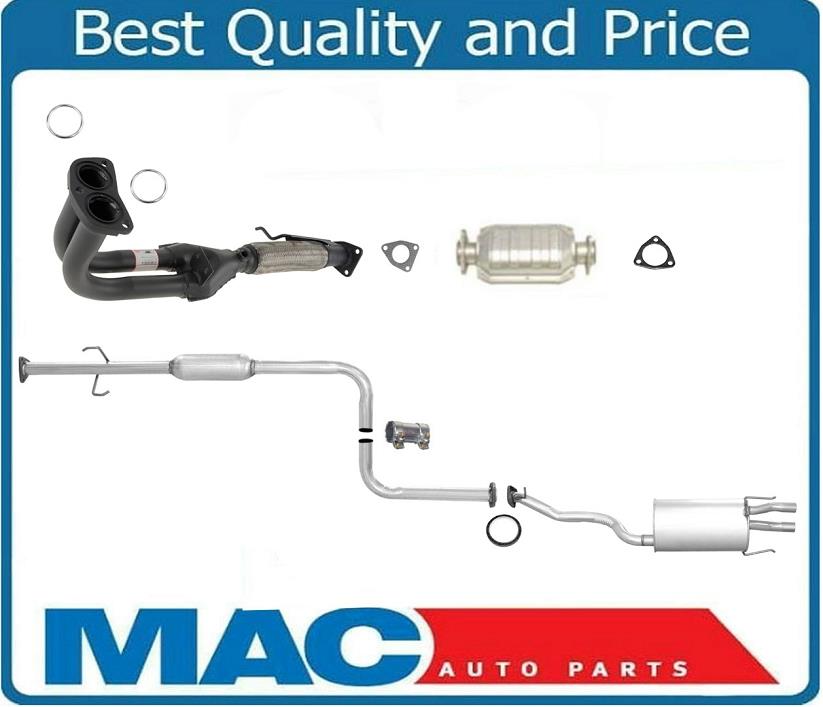 Exhaust System Cat Back Muffler Flex Pipe Fits 1994 1995 Honda Accord LX Wagon 2.2L