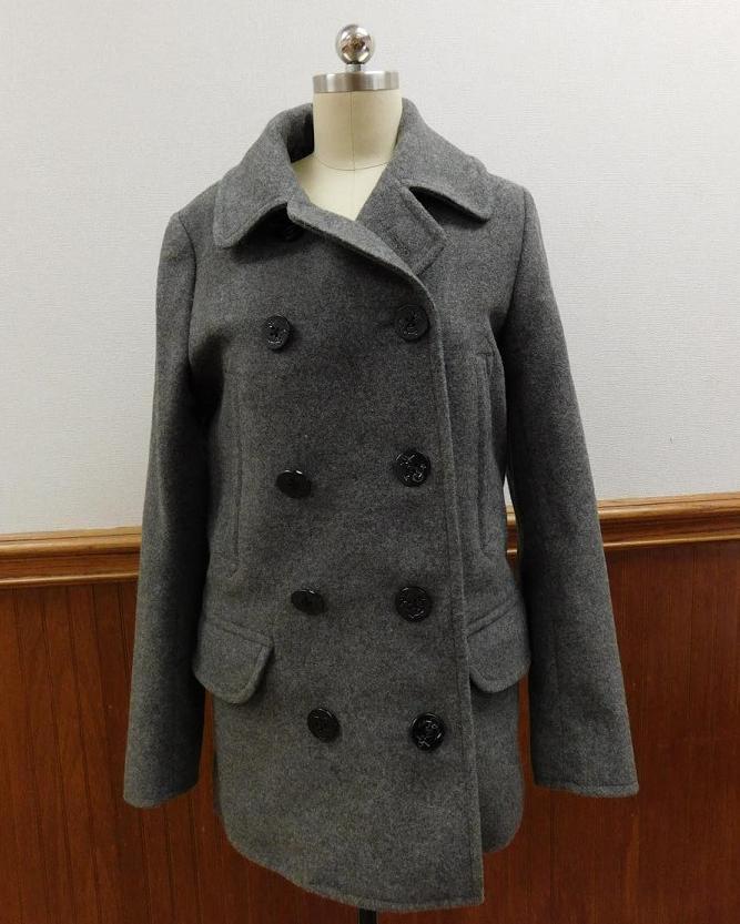 J.Crew $288 Mens Wool Dock Peacoat Thinsulate antique pewter Jacket ...