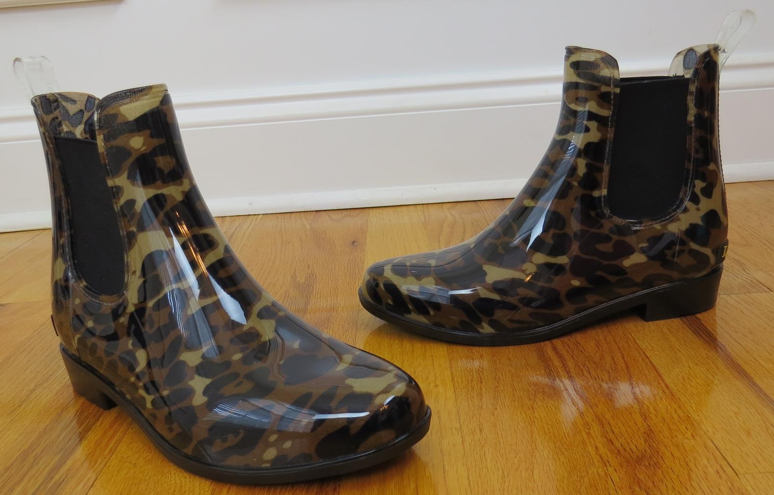 ralph lauren tally rain boots leopard