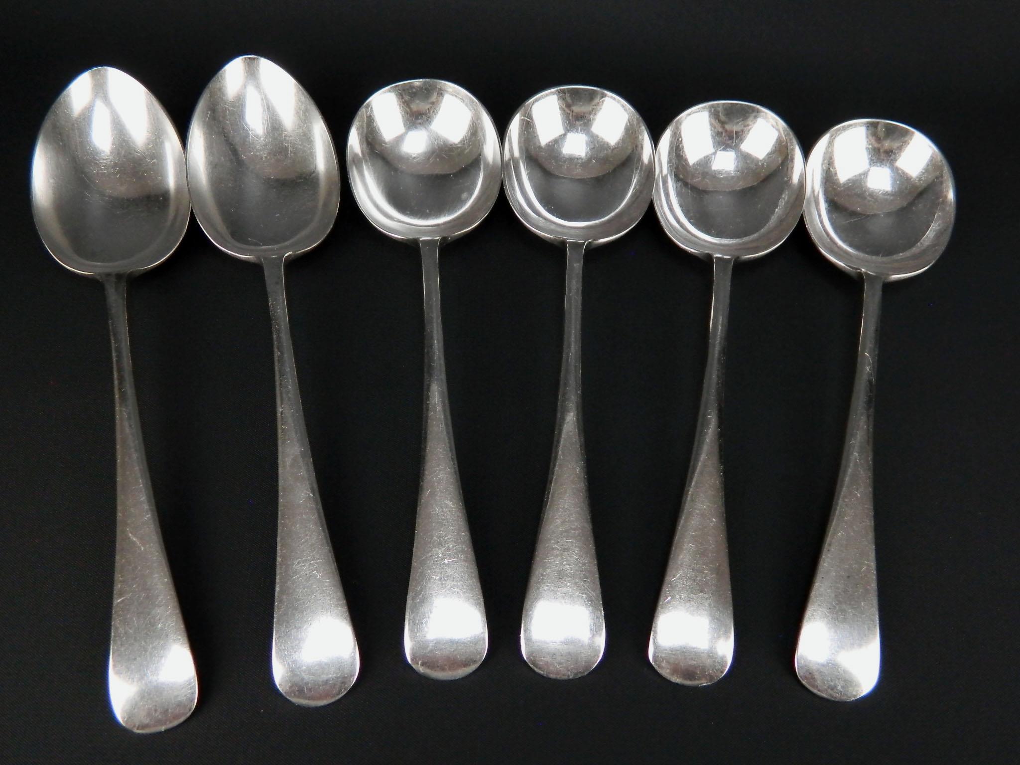 Antique,c1914,Gorham,SHELBURNE,Silver Plated,Round Cream Soup Spoon 